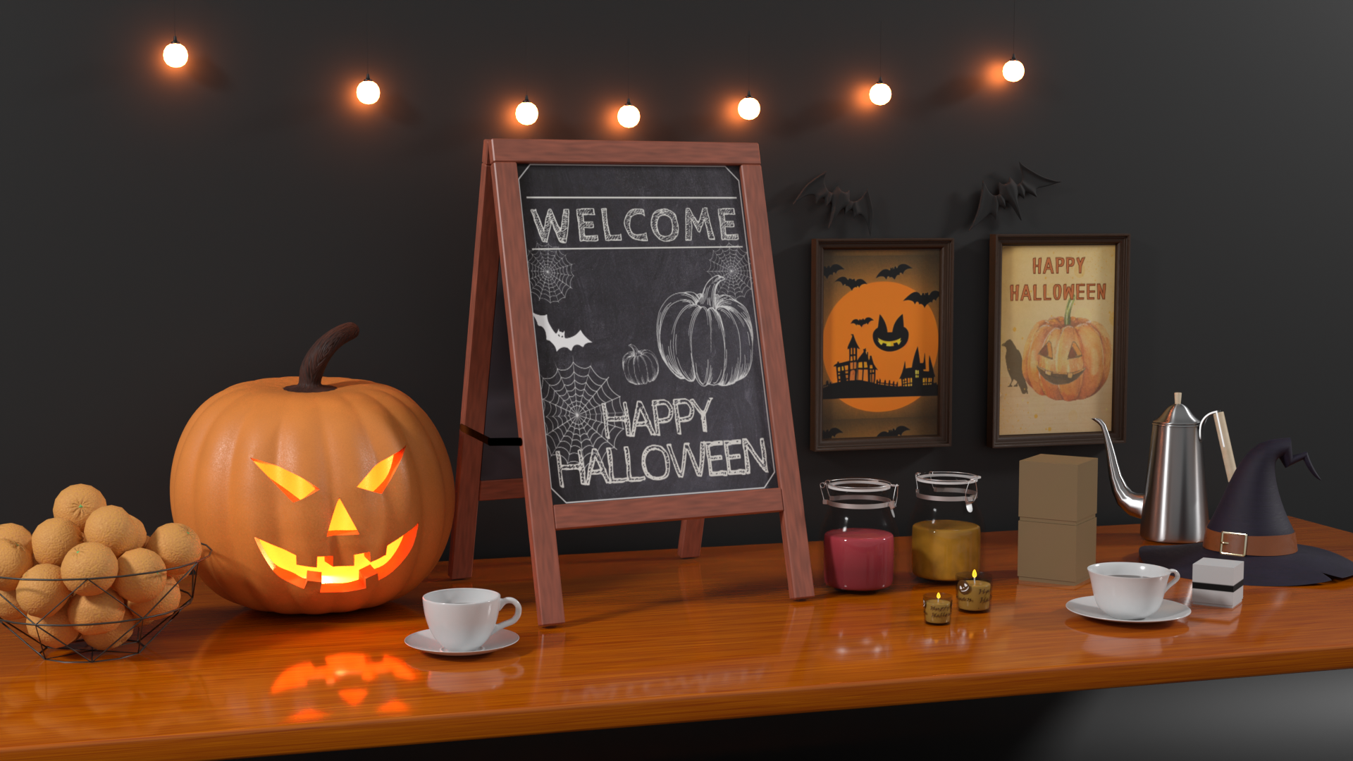 ハロウィン装飾小物セット